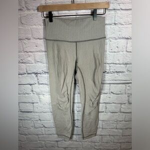 Lululemon high times Heathered herringbone crop leggings‎ women’s size 6